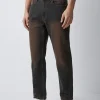Quần Jeans Nam Vintage Brown Form Straight